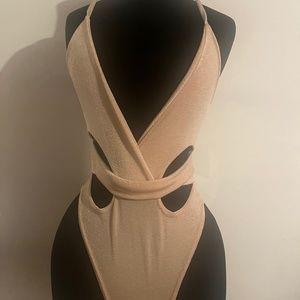 Plunge bodysuit onesie